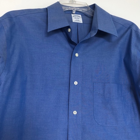 Brooks Brothers Other - BROOKS BROTHERS blue shirt 16-32 slim no iron 🍣